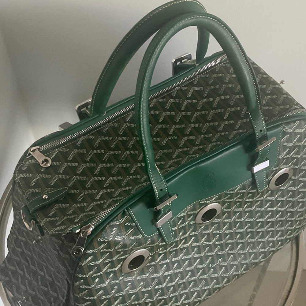 $5340 Goyard Green Dog carrier Bag - Picture 4 of 12